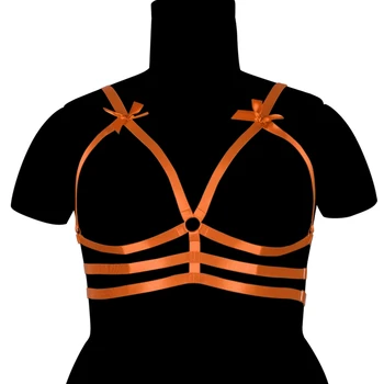 Yay Korse Demeti Tombul Kadın Artı Boyutu Seksi Iç Çamaşırı Içi Boş Sutyen Esaret Üst Egzotik Giyim Festivali Rave Giyim Kostüm Kemer