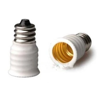 6-Pack E12 to E14 Beyaz Ampul Dönüştürücü led lamba tutucu Lamba adaptör soketi Değiştirici Yüksek Kalite