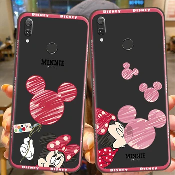 Disney Kırmızı Mickey Mouse İçin Silikon Kapak TPU Silikon Yumuşak arka kapak telefon kılıfı İçin Huawei Y7 Y7P Y9 Başbakan Funda
