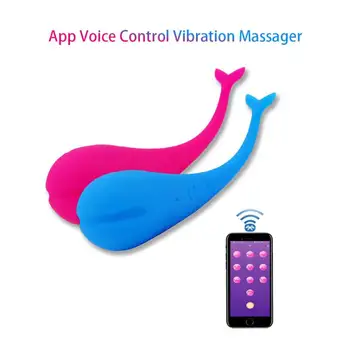 APP Uzaktan Ses Kontrolü Vajina Vibratör Kadınlar İçin Silikon yumurta G Spot Klitoris Masajı Yetişkin Seks oyuncakları Bluetooth mini masturbator