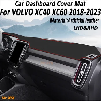 VOLVO için XC60 XC40 2018-2022 Araba Dashboard Kapak Mat Suni deri Önlemek ışık Güneş Gölge Mat Halı Anti-UV Aksesuarları