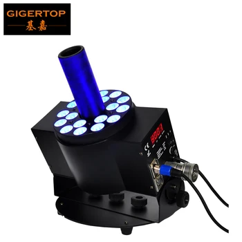 Gigertop TP-T22S Yeni 18x3W RGB Üç Renkli Sahne Led Co2 Projektör Makinesi lcd ekran Yeni Led Lambalar Tasarım / Yeni Parker Gaz Hortumu