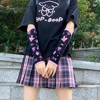 Kadın Japon Lolita El Kollu Gotik Koyu Loli Kızlar Harjuku Yumuşak Sisters Kawaii Bacak Kollu Tavşan Aksesuarları JK Üniforma