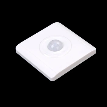 Ayarlanabilir Kızılötesi IR Vücut Hareket Sensörü Anahtarı Duvar montaj kontrol ışığı Otomatik modül lamba On / Off Anahtarı Beyaz