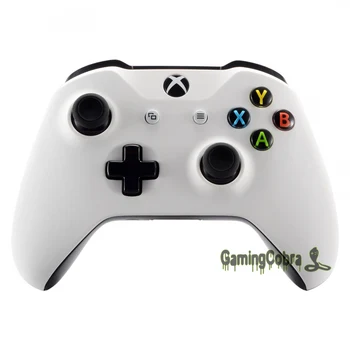 eXtremeRate Yumuşak Dokunmatik Beyaz Onarım Bölümü Üst Shell Faceplate Xbox One X ve Bir S Denetleyici