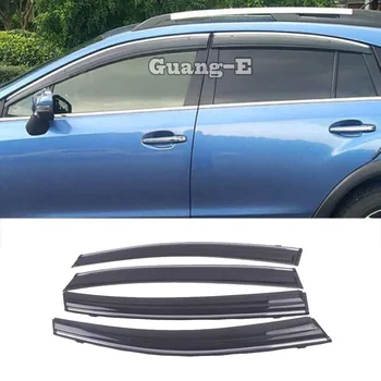 Subaru XV 2012 için 2013 2014 2015 2016 2017 Araba Vücut Şekillendirici Kapak Sopa Plastik pencere camı Rüzgar Visor Yağmur / Güneş koruyucu havalandırma