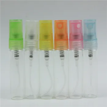6 adet / grup 5ML Yeni Sprey Cam Parfüm Sis Şişeleri Doldurulabilir Boş Cam Parfüm Paketi Atomizer Şişeleri